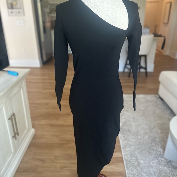 Alexander Wang Black Asymmetrical Dress - Picture 2 of 6